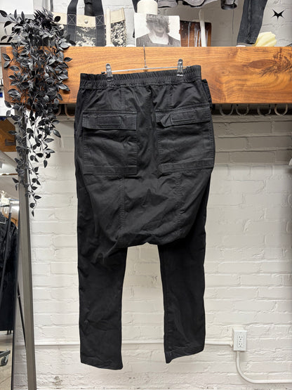 Rick Owens ‘Memphis’ Black Pod Drop Crotch Pants