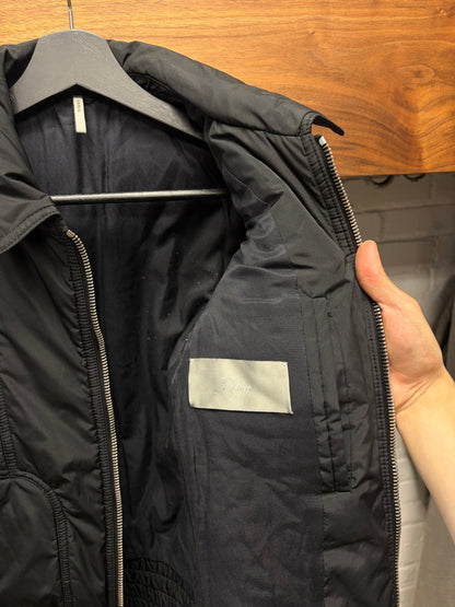 AW2008 Dior Homme Lumiere du Nord’ Black Collared Button Snap Jacket