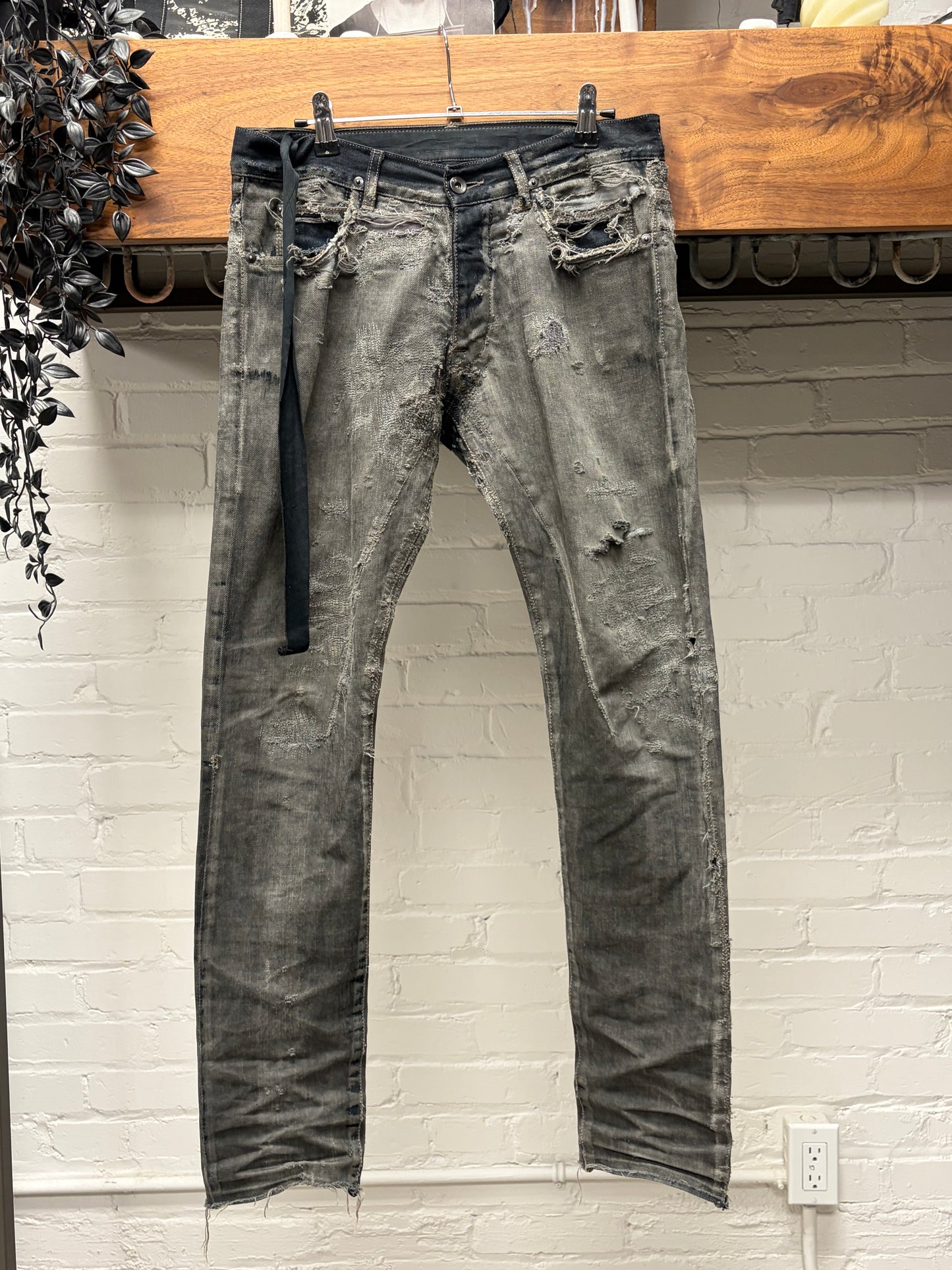 AW2009 Rick Owens ‘Hogwash’ Dark Dust ‘Detroit Cut’ Denim
