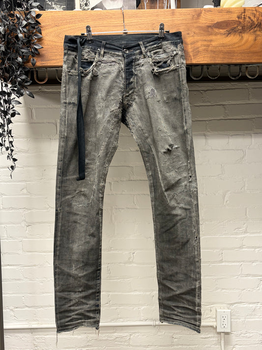 AW2009 Rick Owens ‘Hogwash’ Dark Dust ‘Detroit Cut’ Denim