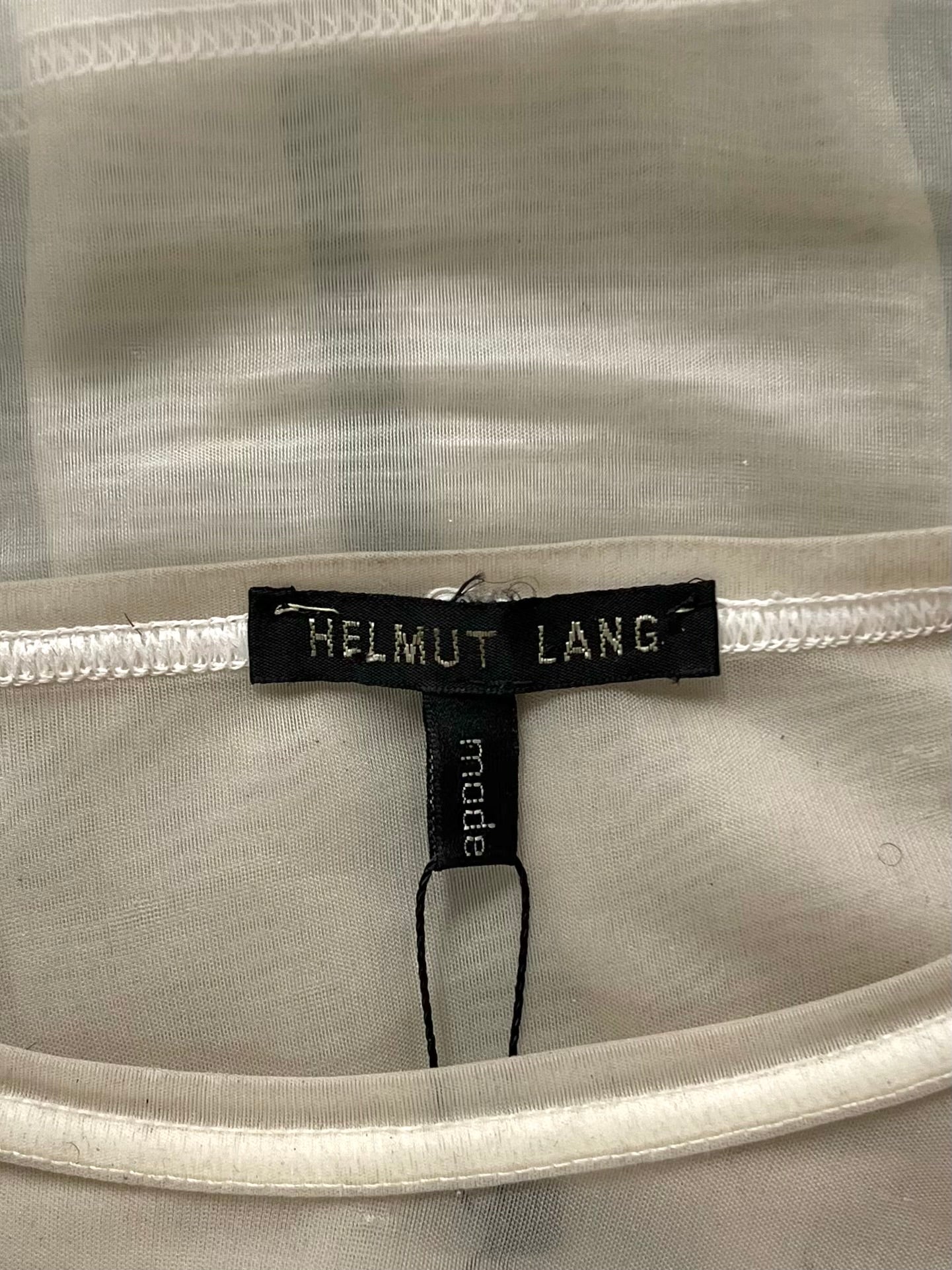 00s Helmut Lang Sheer Transparent Mesh T-Shirt