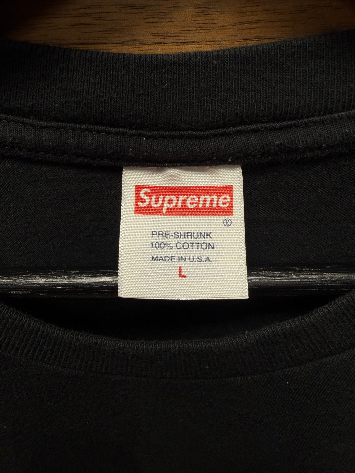SS2023 Supreme Tonal Black/Black ‘Box Logo’ T-Shirt