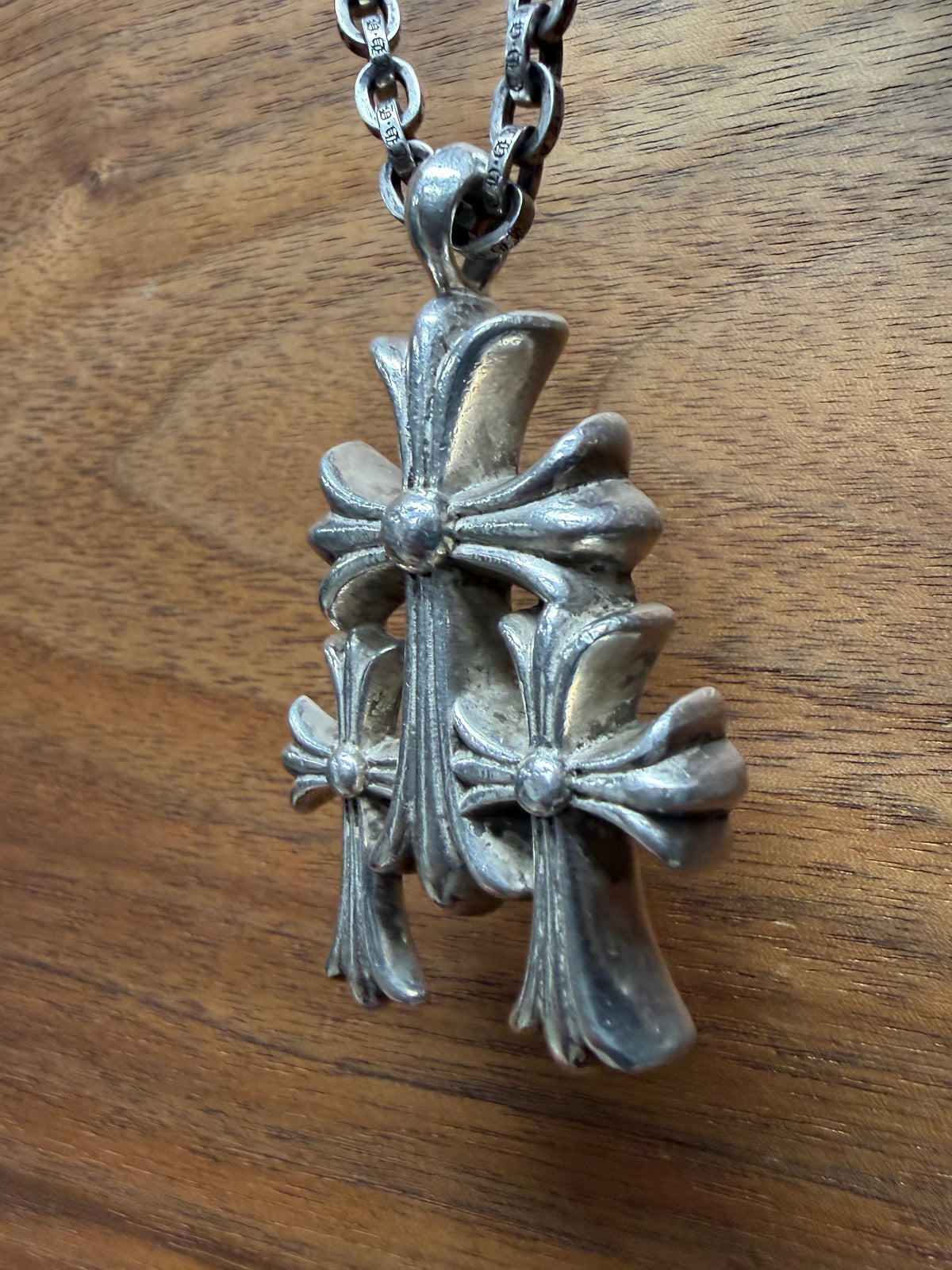 Chrome Hearts ‘Triple Cross’ .925 Silver Pendant