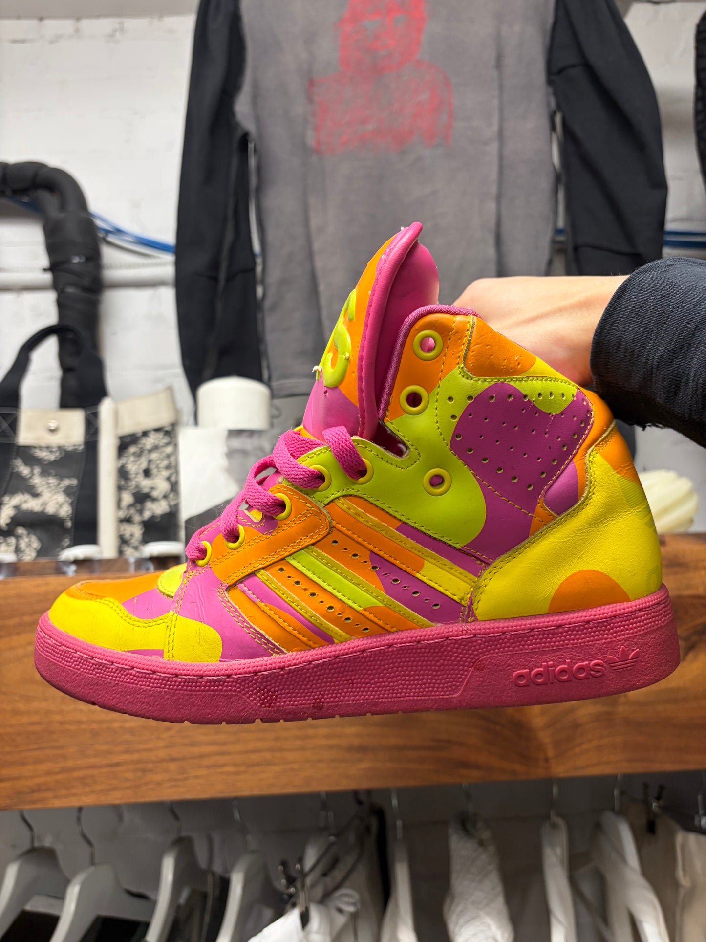 Jeremy Scott x Adidas ‘Instinct’ High Top Sneakers