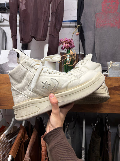 Rick Owens x Converse ‘TurboPWN’ Milk High Top Sneakers