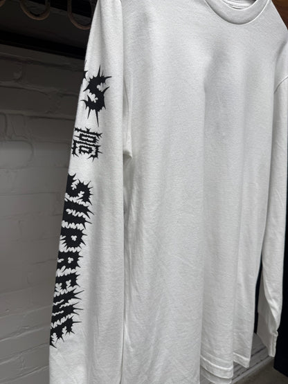 AW2025 Supreme x Yohji Yamamoto ‘Spider’ Graphic White Long Sleeve Shirt