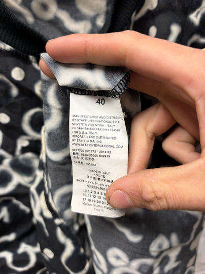 SS2014 Maison Margiela Sleeveless Black Full Print Top