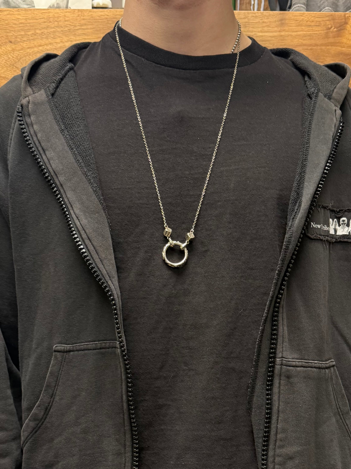 Chrome Hearts .925 Silver ‘Dice Eyewear Holder’ Pendant & Necklace