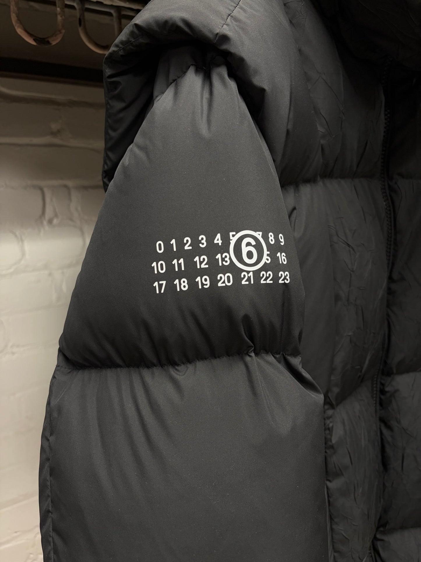 AW2023 Maison Margiela x Chenpeng Black Down Filled Full Length Parka