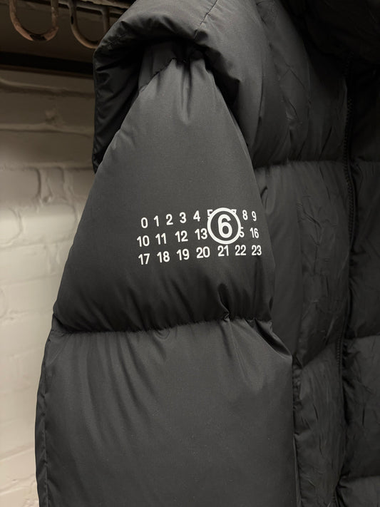 AW2023 Maison Margiela x Chenpeng Black Down Filled Full Length Parka
