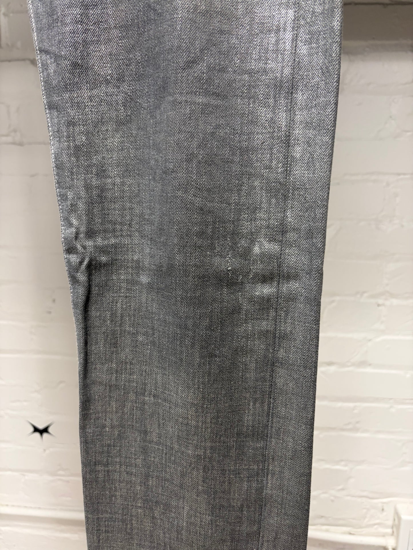 SS2008 Dior Homme ‘Radioactivity’ Unaltered Silver Waxed Skinny Jeans