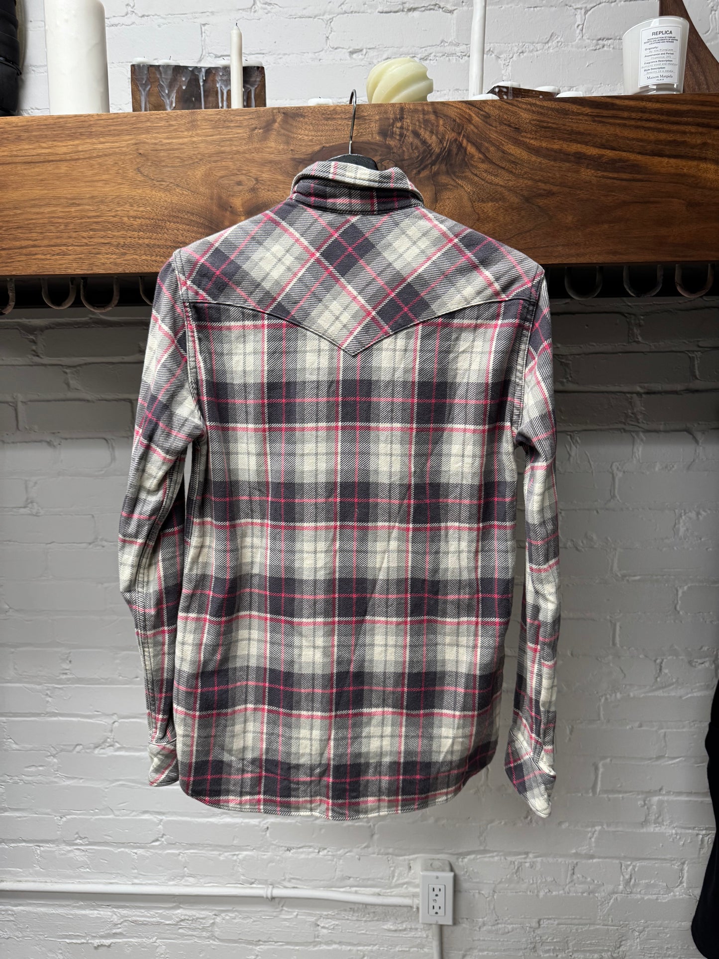 Hysteric Glamour ‘Skull & Bones’ Button Snap Flannel