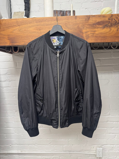 Dries Van Noten Reversible Black/Floral Bomber Jacket