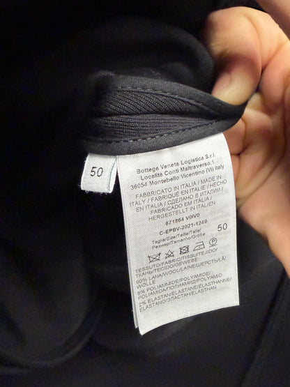 Bottega Veneta ‘Double Calvary’ Black Wool Military Inspired Jacket