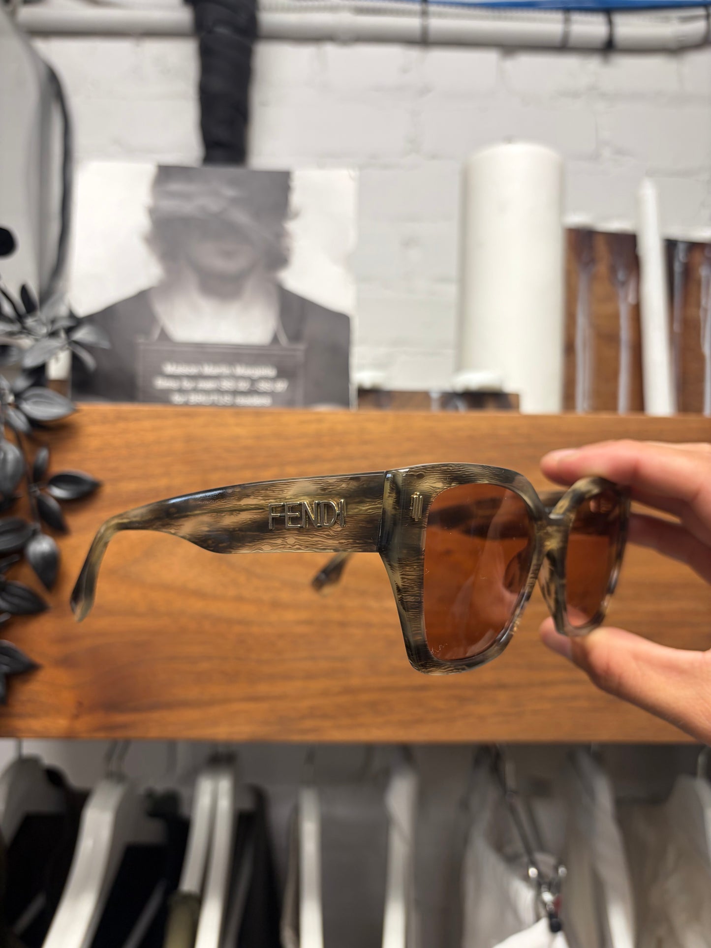 Fendi Tortoiseshell Brown Tinted Cat Eye Sunglasses