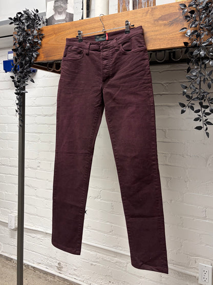 Dolce & Gabbana Mainline Oxblood Red Skinny Jeans