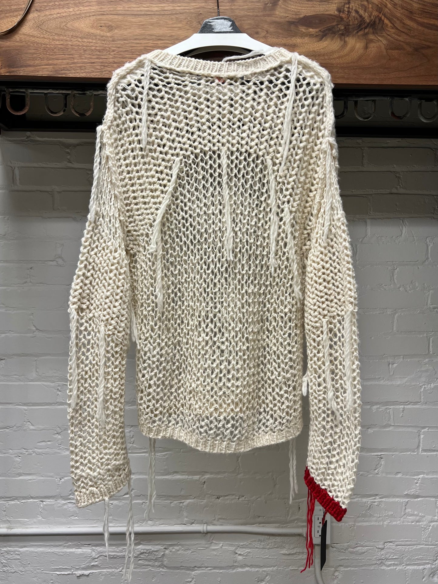 Blackmeans Loose Gauge Distressed Knit Sweater