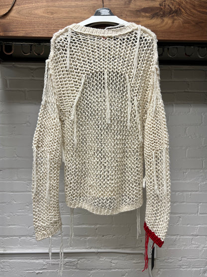 Blackmeans Loose Gauge Distressed Knit Sweater