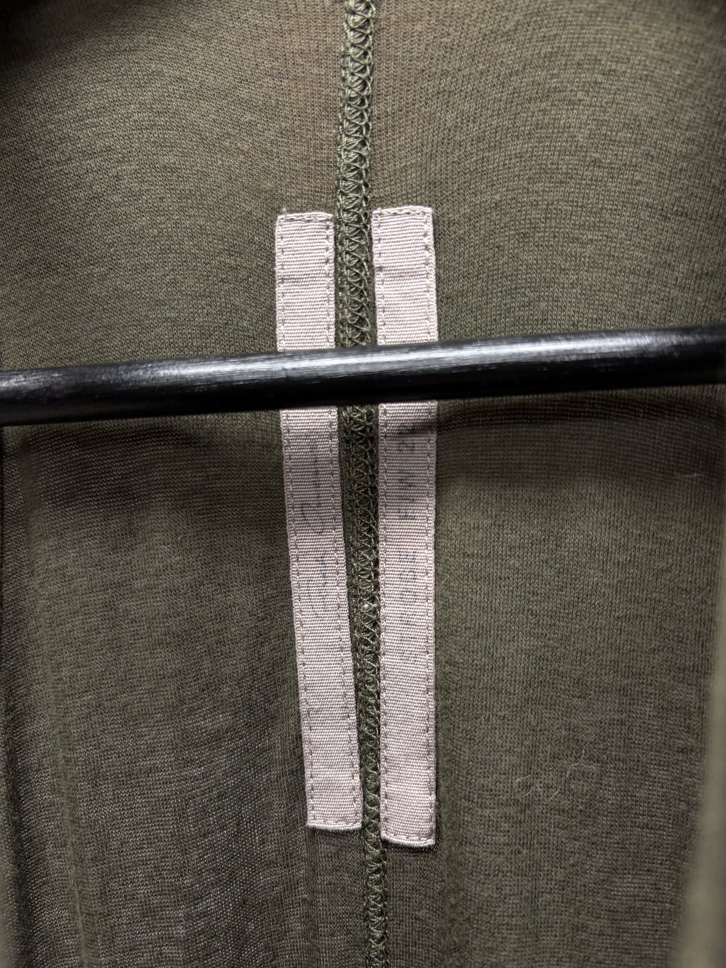 AW2022 Rick Owens ‘Strobe’ Green Jersey Cotton Tank Top Dress