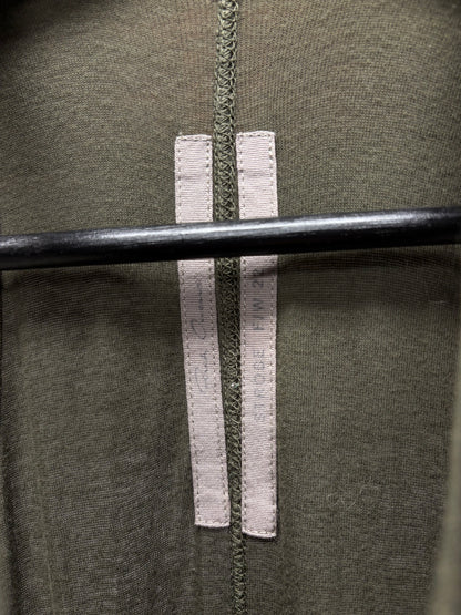 AW2022 Rick Owens ‘Strobe’ Green Jersey Cotton Tank Top Dress