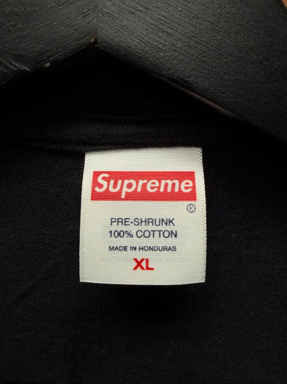 AW2024 Supreme ‘Fuck Money’ Black Graphic T-Shirt