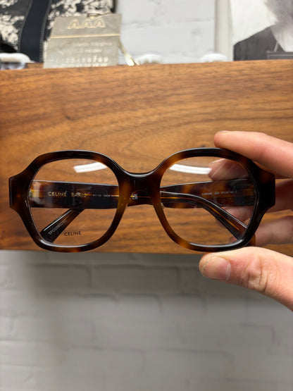 Celine ‘CL50134F’ Tortoiseshell Brown Rounded Optical Glasses