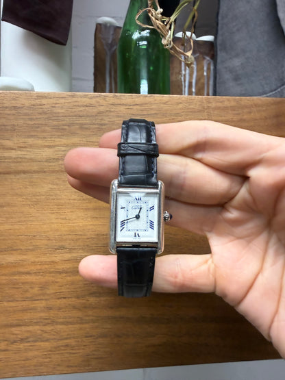 Cartier Tank Must De Roman Dial Re 690006 Sapphire Watch