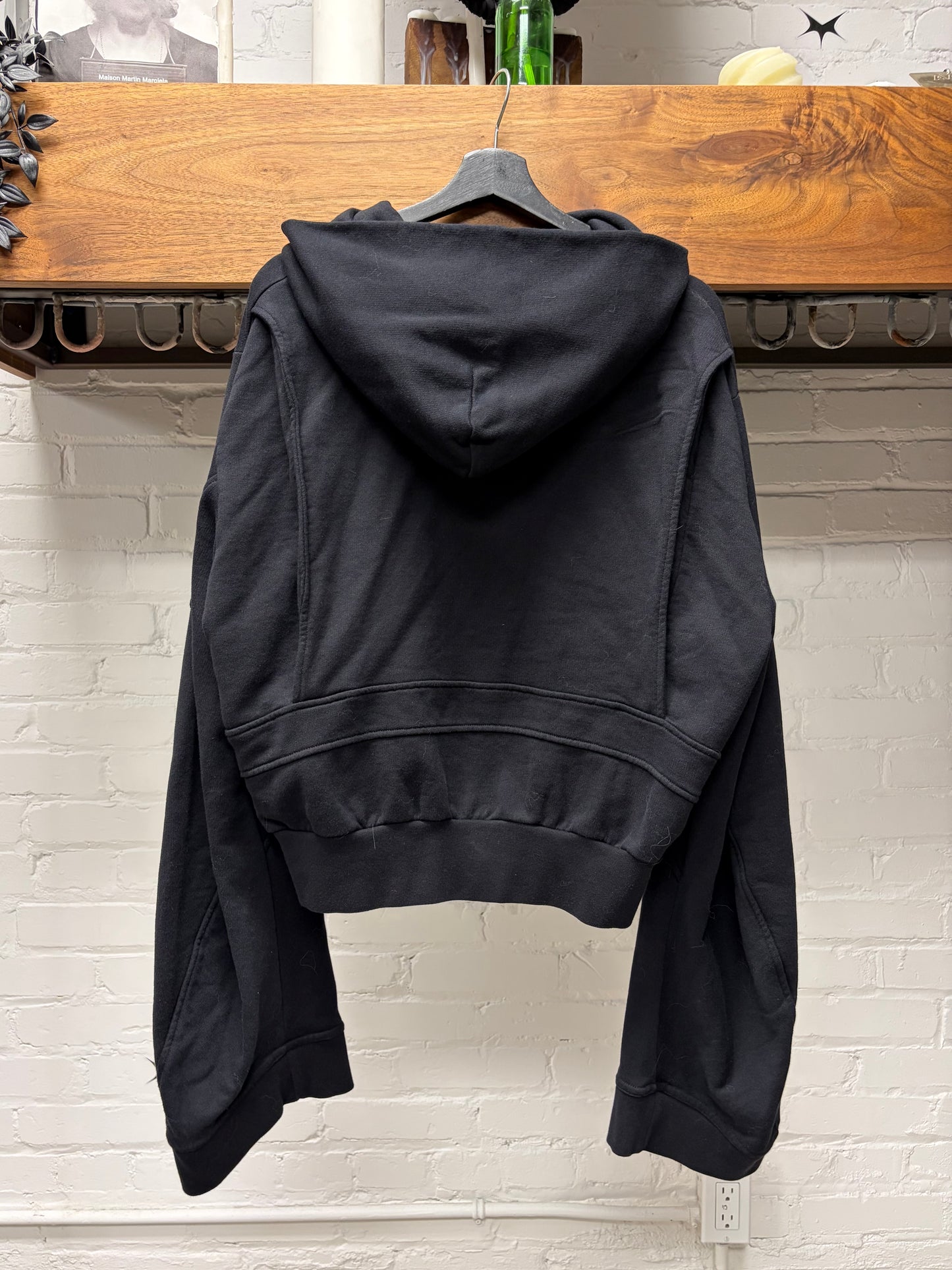 SS2024 Masion Margiela Cropped Fit Dropped Shoulder Zip-Up Hoodie