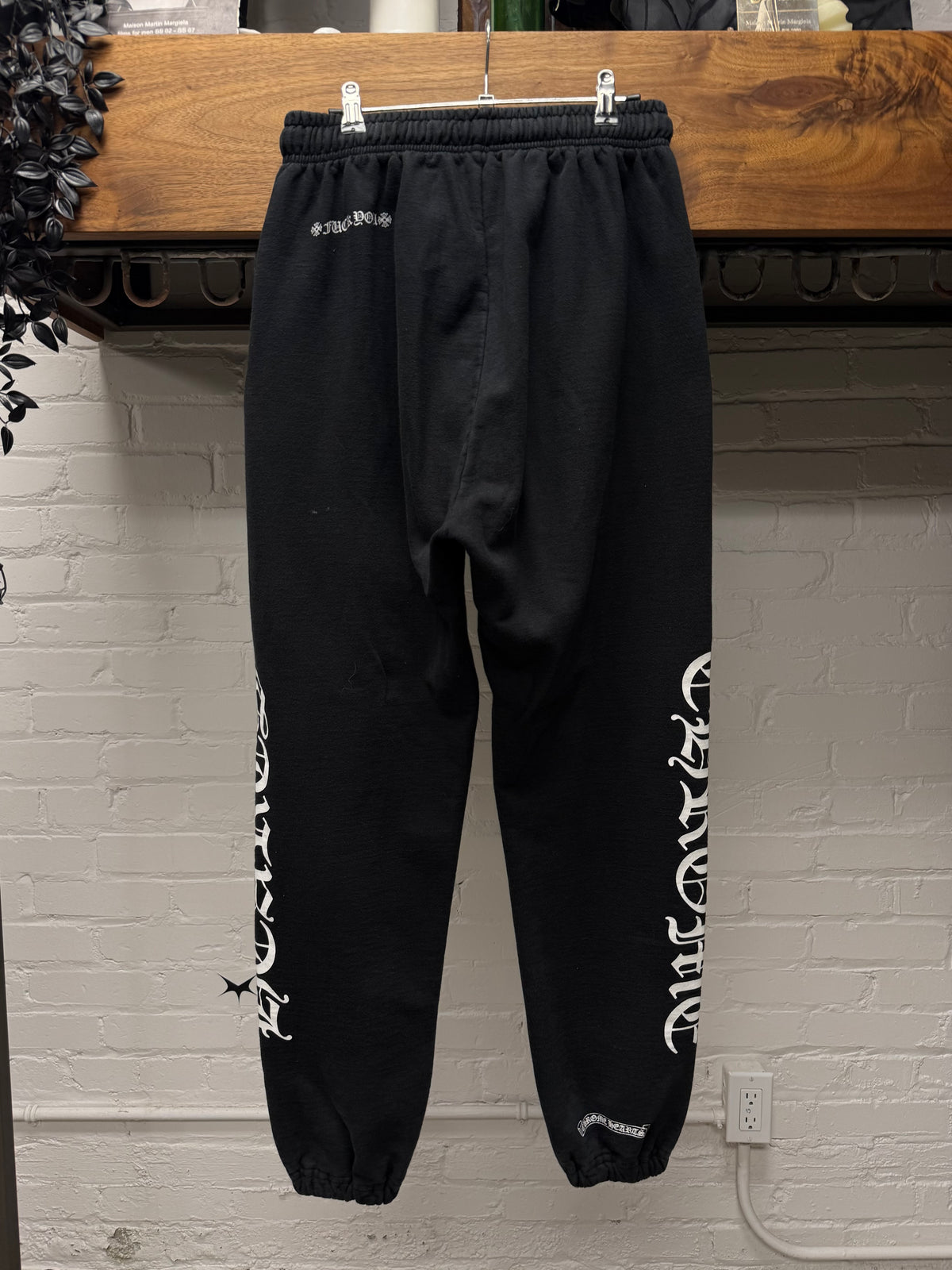 Chrome Hearts ‘Fuck You’ Black Horseshoe Logo Sweatpants