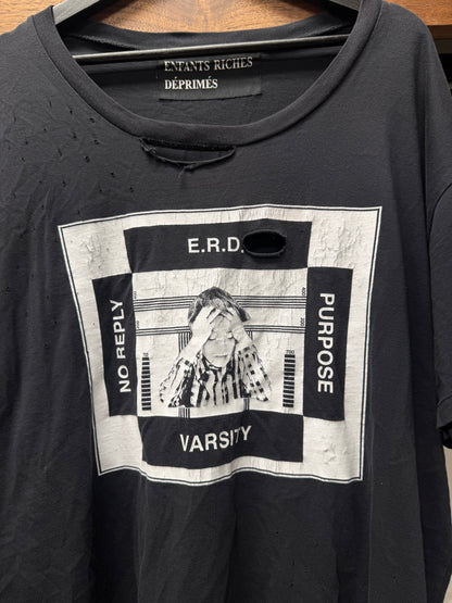 OG Enfants Riches Deprimes ‘No Reply’ Thrash Distressed Graphic T-Shirt
