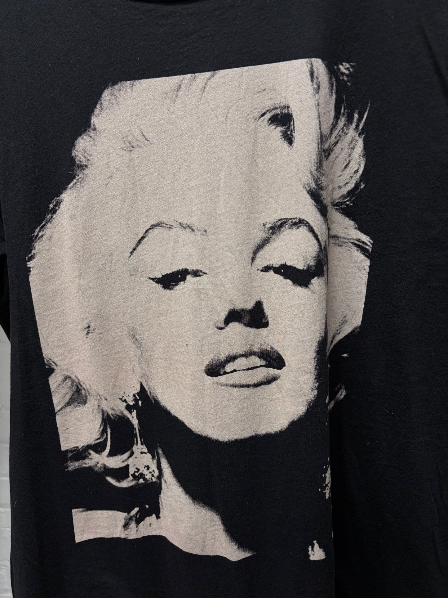 SS2016 Dries Van Noten ‘Marilyn Monroe’ Black Graphic T-Shirt