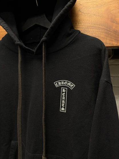 Chrome Hearts ‘T-Bar’ Logo Black Pullover Hoodie