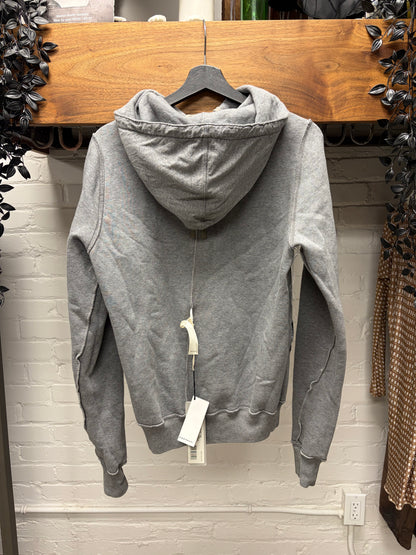 Rick Owens ‘Granbury’ Grey Melange Inside-Out Pullover Hoodie