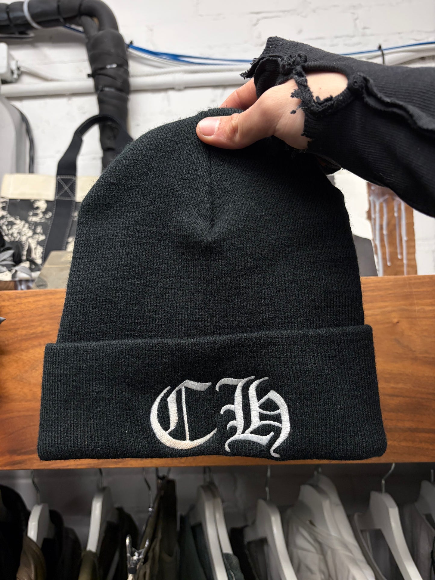Chrome Hearts ‘CH Logo’ Black Beanie