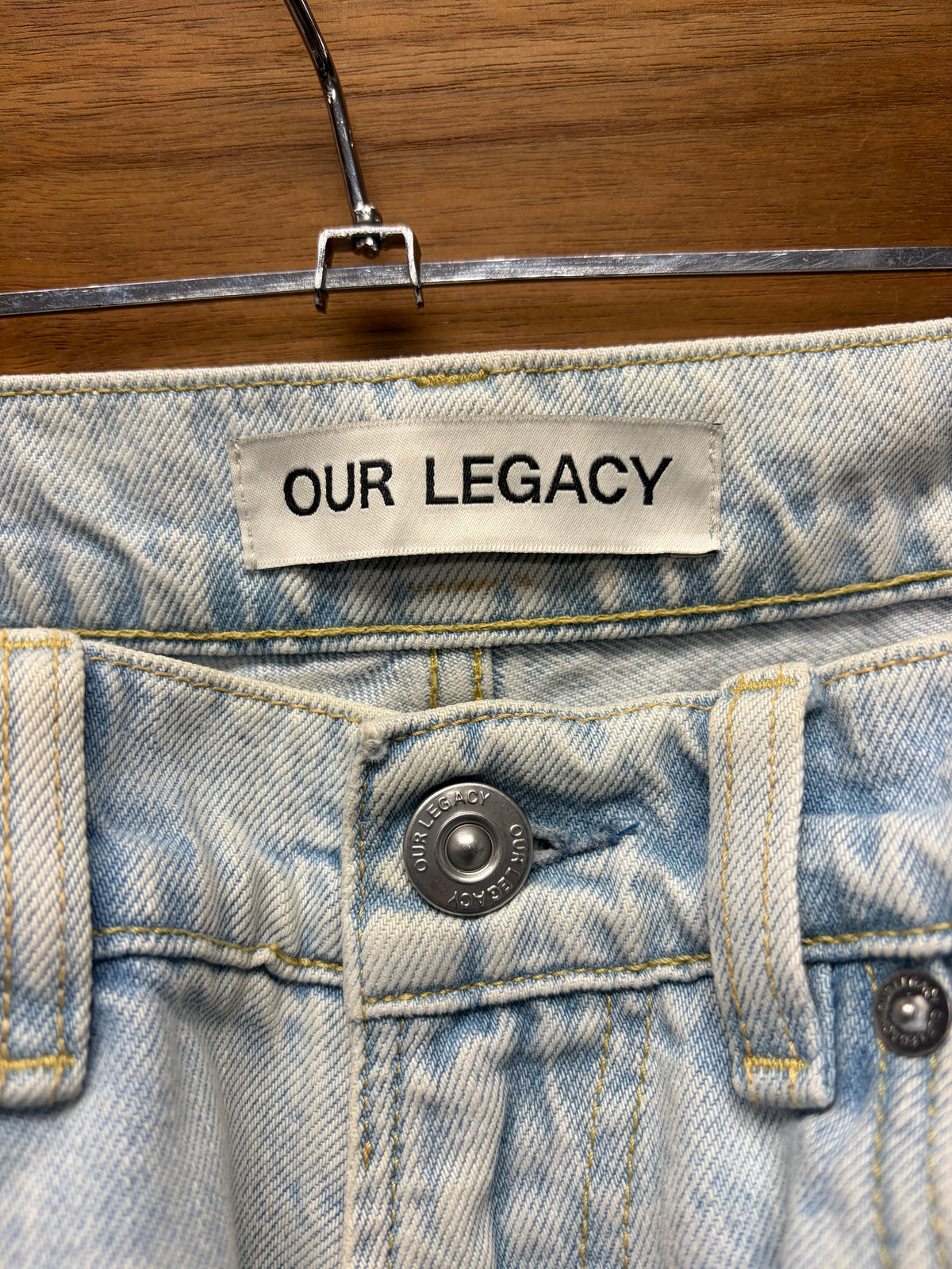 Our Legacy ‘Extended Third Cut’ Light Wash Blue Straight Leg Denim