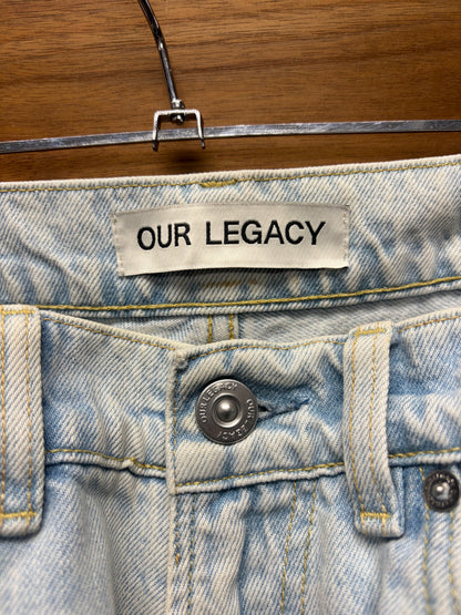 Our Legacy ‘Extended Third Cut’ Light Wash Blue Straight Leg Denim