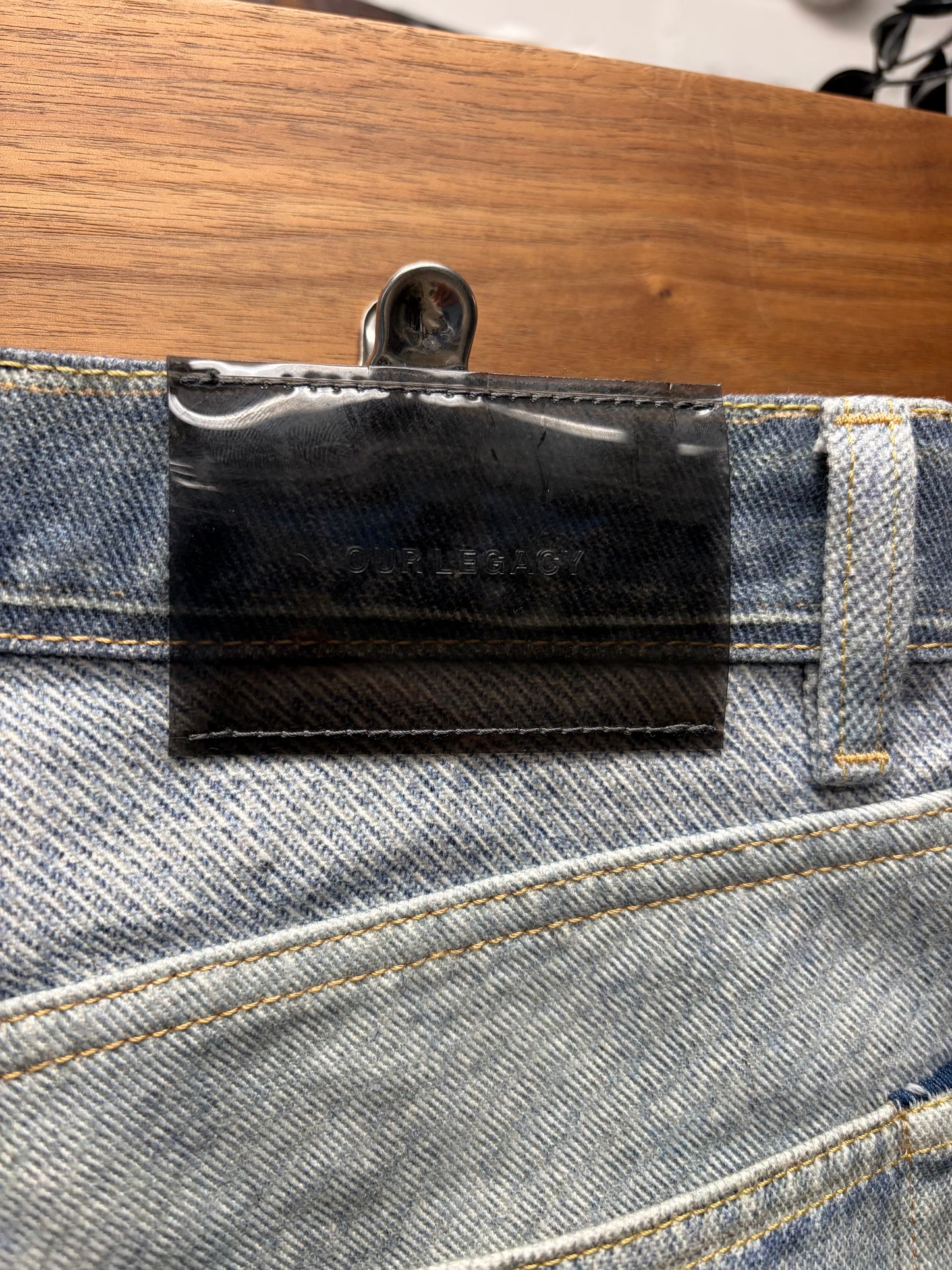 Our Legacy Trompe L’œil ‘Third Cut’ Washed Blue Denim
