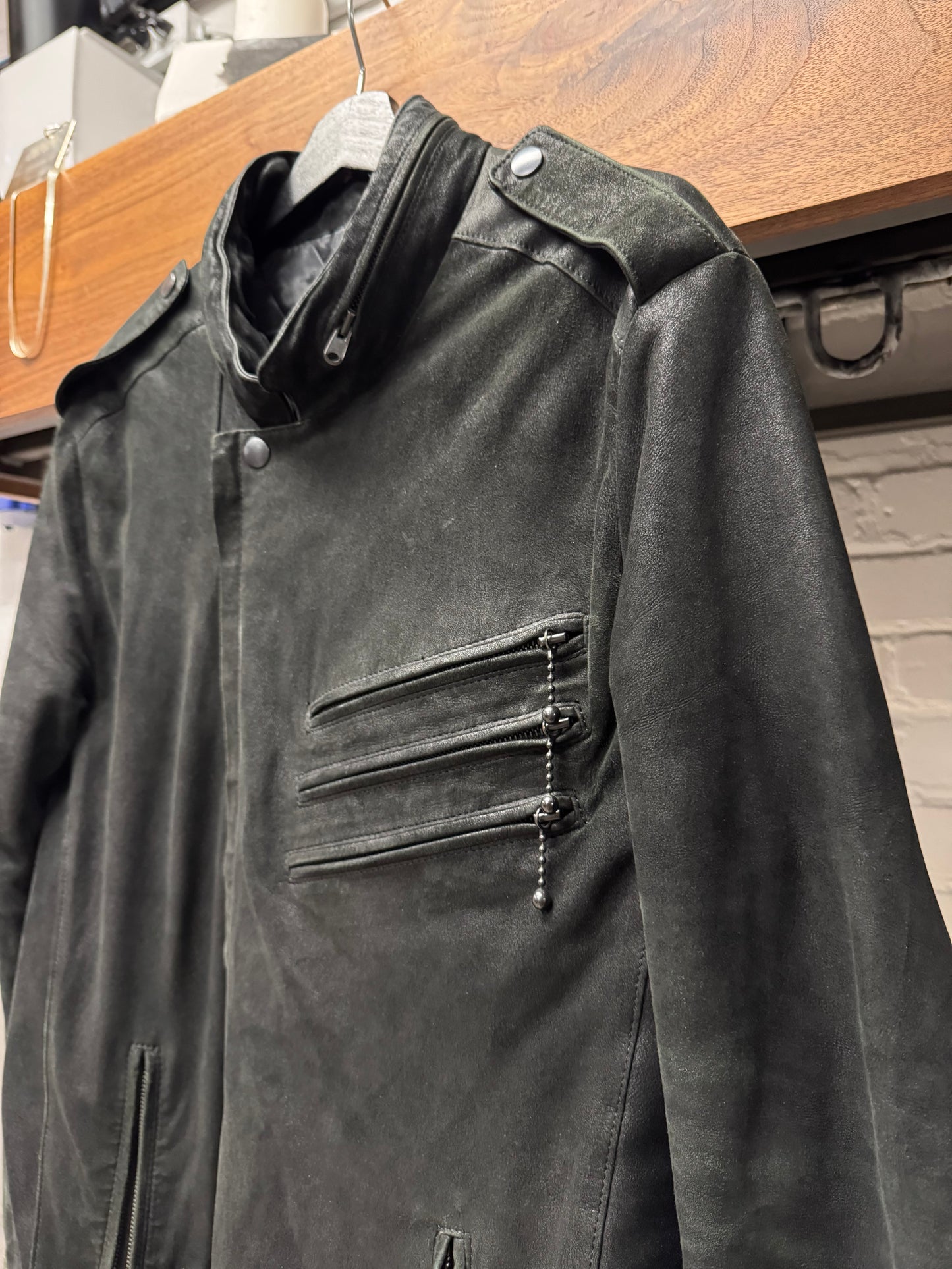 AW2004 Number (N)ine ‘Give Peace a Chance’ Lambskin Leather Jacket