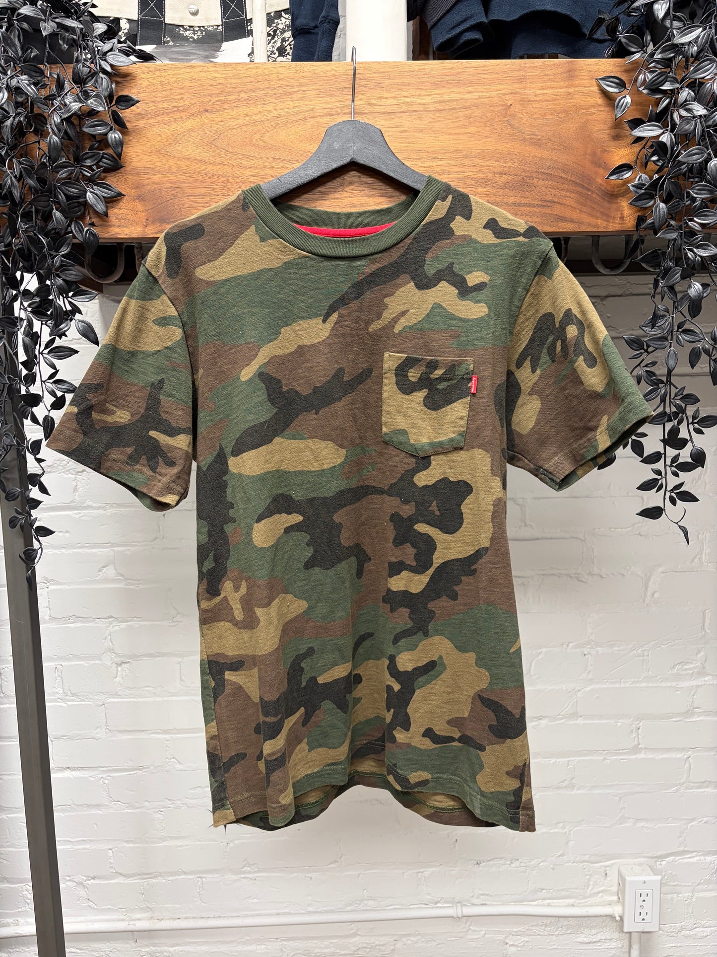 SS2017 Supreme Army Camouflage   Mini Box Logo Short Sleeve T-Shirt