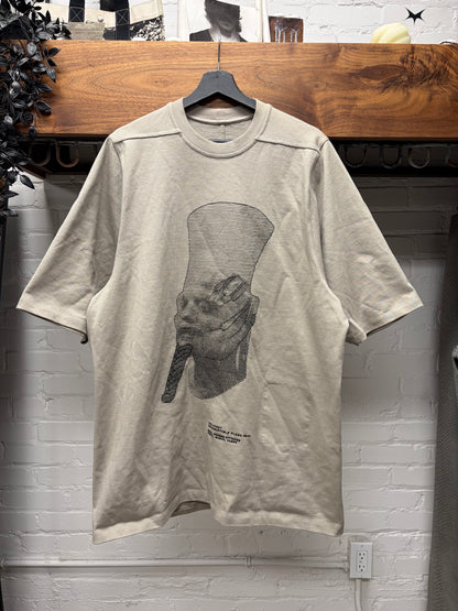 SS2024 Rick Owens ‘Lido’ Jumbo Pearl ‘Ron’ Graphic T-Shirt