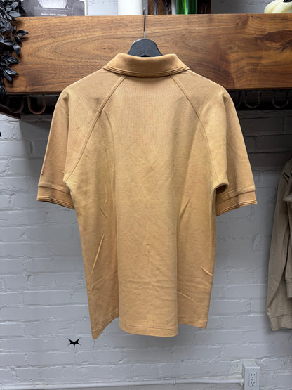 Vintage Yves Saint Laurent Orange ‘YSL’ Embroidered Logo Polo