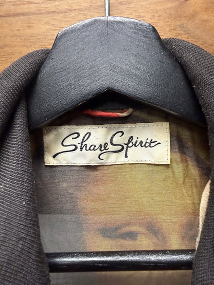 Share Spirit ‘Union Jack’ Silk Blend Mesh Zip-Up Jacket