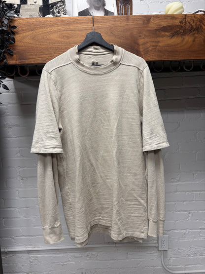 Rick Owens ‘Hustler’ Pearl Double Layered Long Sleeve Shirt