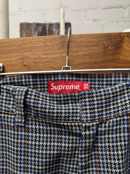 SS2018 Supreme Houndstooth Work Pants