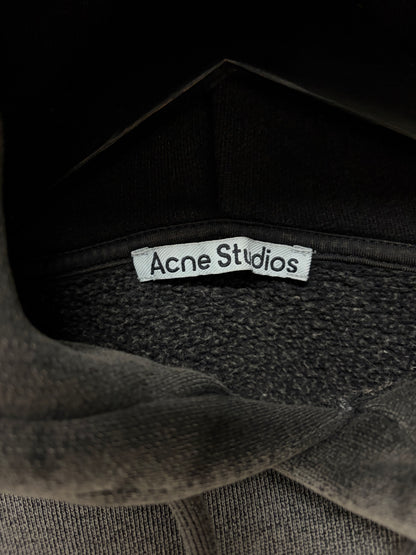 Acne Studios ‘Patch Logo’ Organic Cotton Cropped Pullover Hoodie