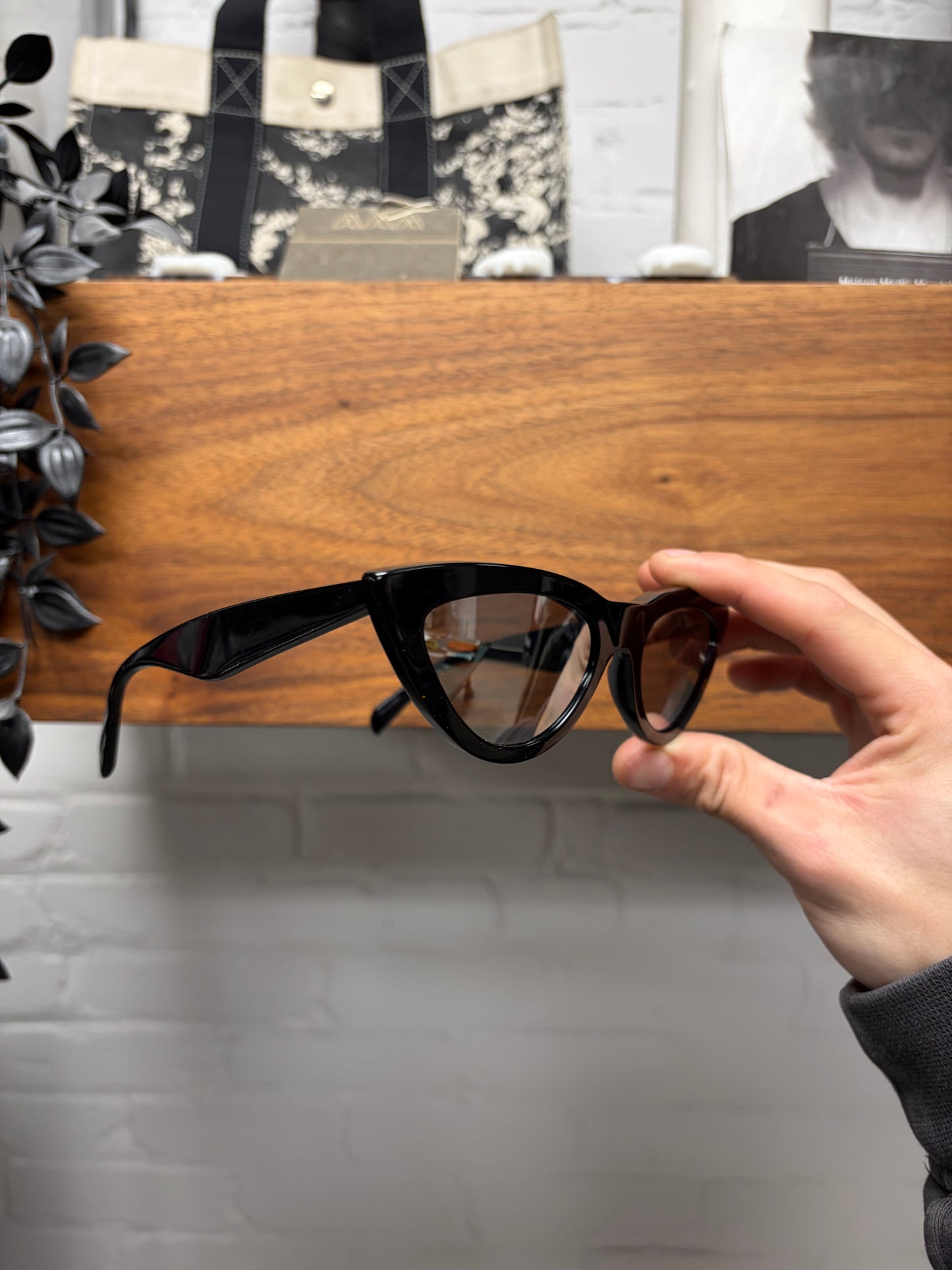 Celine ‘CL4019IN’ Cat Eye Black Sunglasses