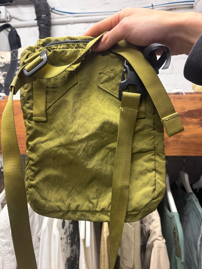 C.P. Company Green Nylon Crossbody Sling Bag