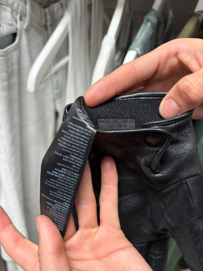 AW2021 Prada by Raf Simons Re-Nylon/Napa Leather Hybrid Gloves