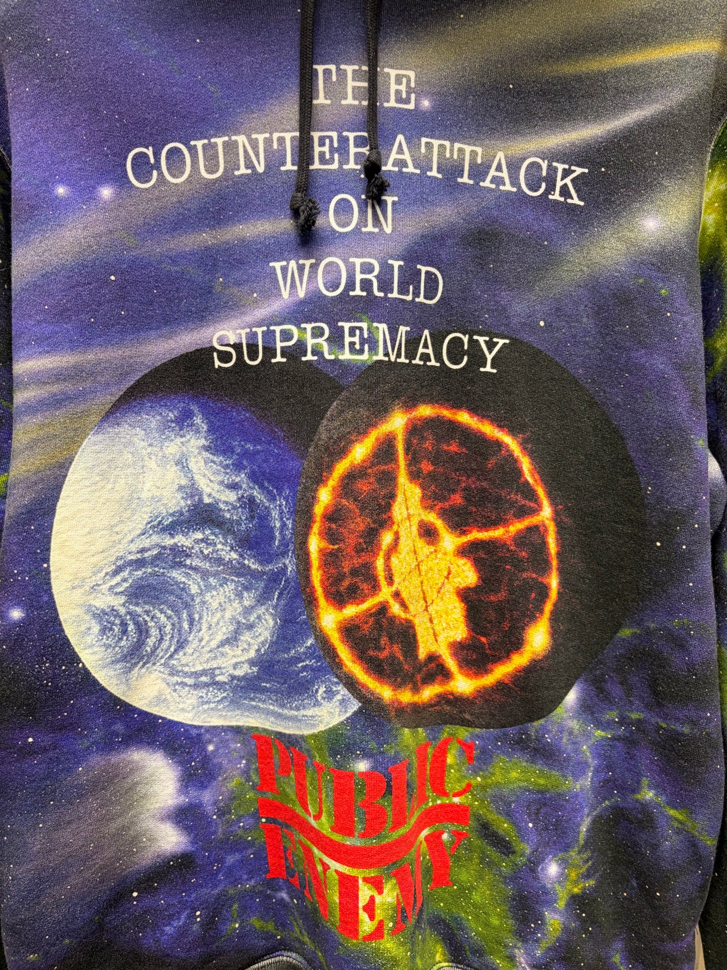 SS2018 Supreme x Undercover x Public Enemy ‘Fear of a Black Planet’ Full Print Graphic Hoodie