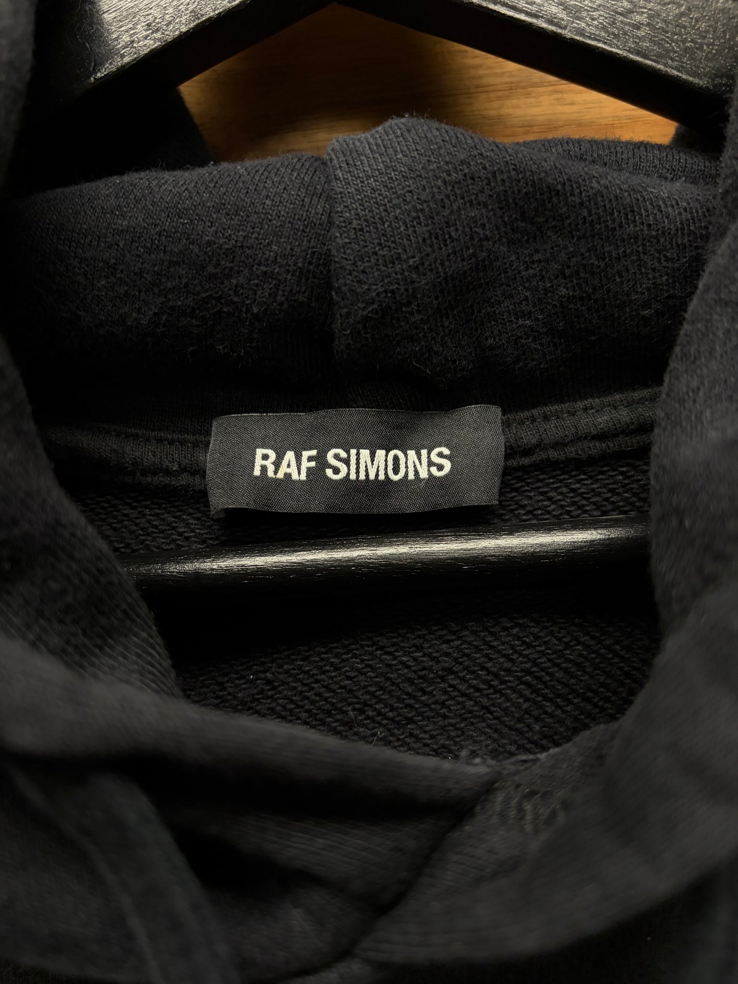 SS2019 Raf Simons ‘Toyah Wilcox’ Sleeveless Cutoff Graphic Hoodie